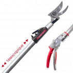 Sécateur long manche téléscopique