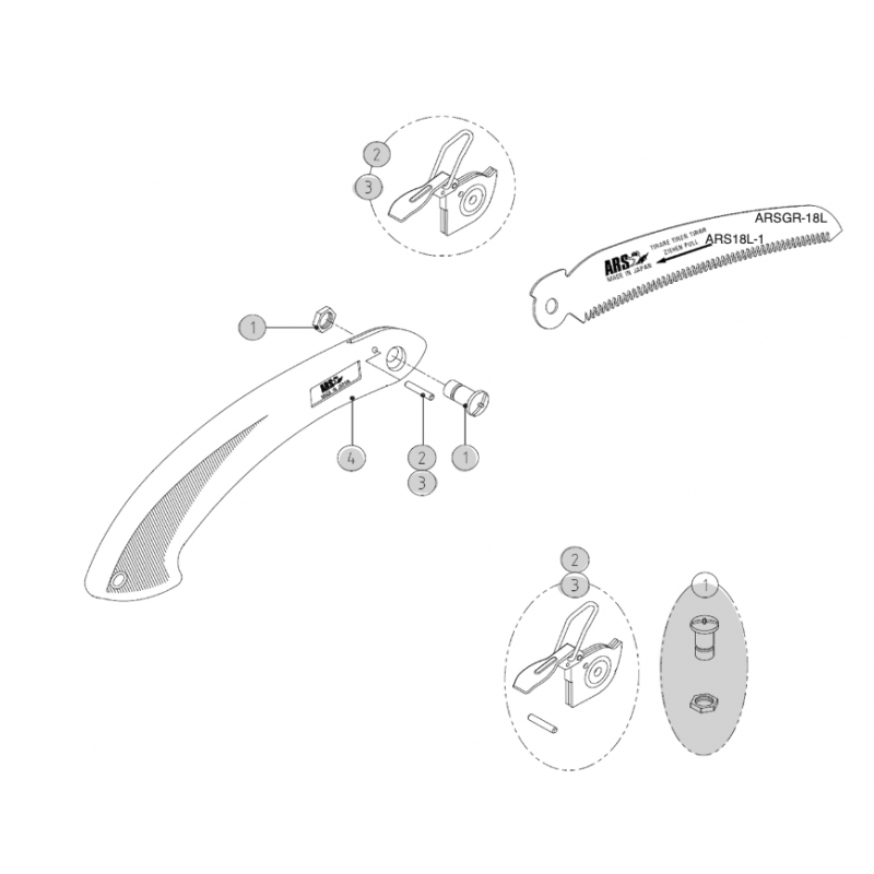 Pièces détachées ARSG-18L / GR-18L