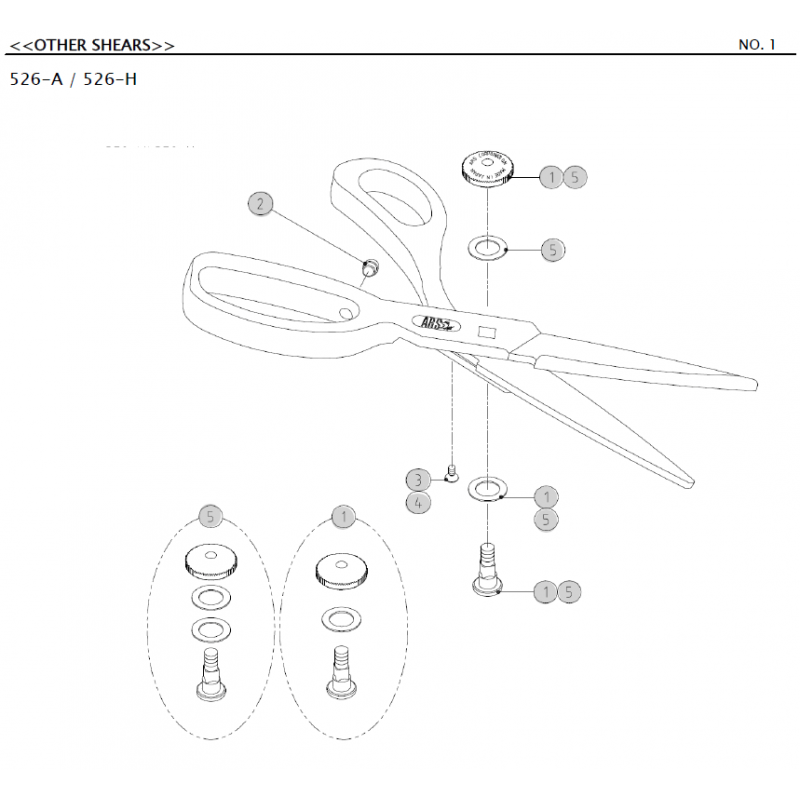 Pièces détachées ARS526-A / 526-H