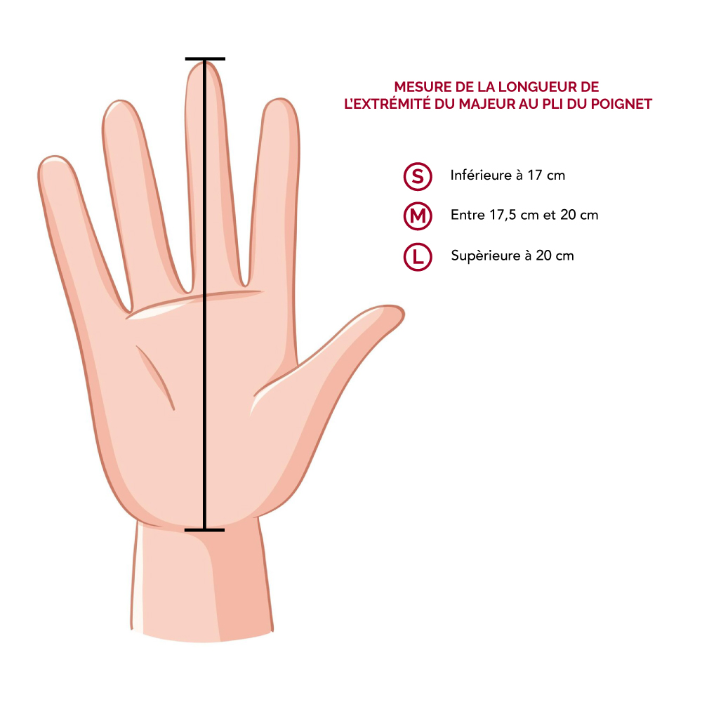 Taille de main